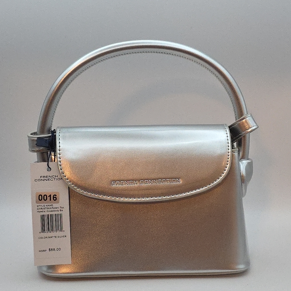 French Connection Silver Handbag